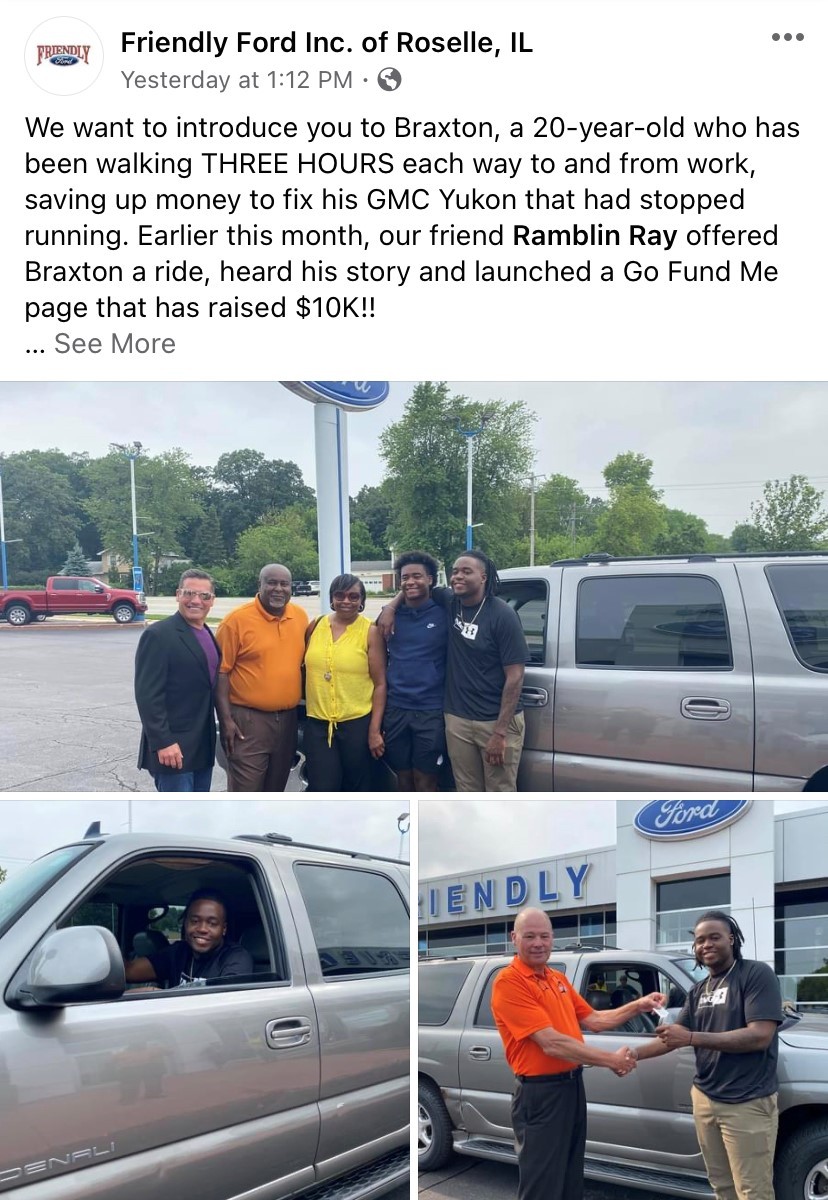 Chicago-Area Ford Dealer Covers $8,000 Auto Repair Bill for Local Man Who Was Walking Three Hours to Work