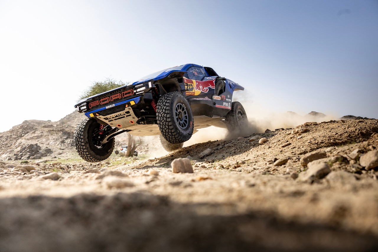 Nani Roma and the Raptor T1+ during the 2026 Dakar Rally